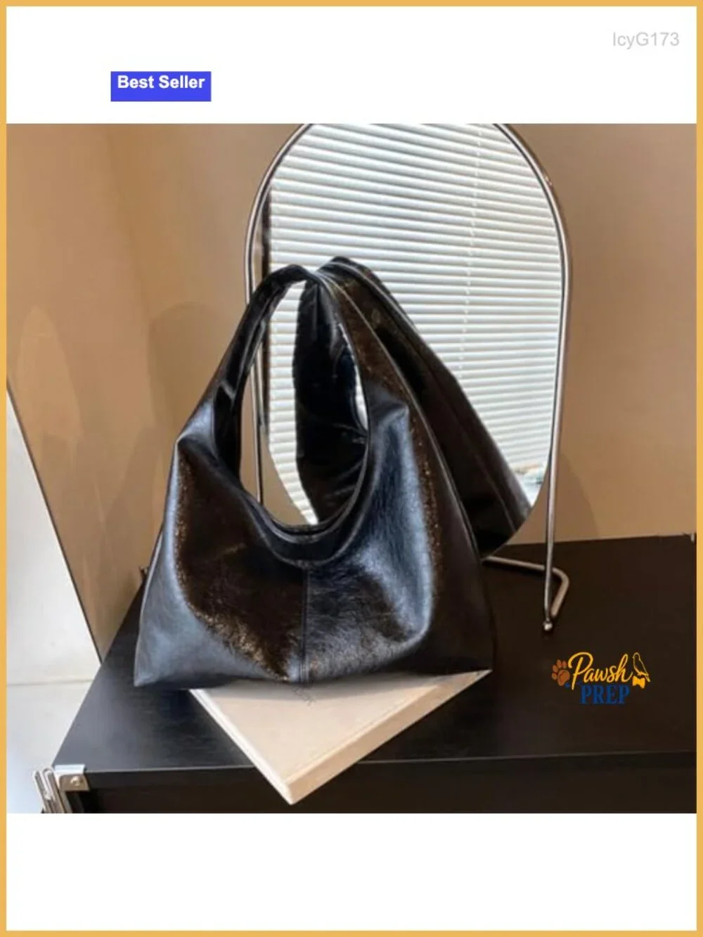 Large Slouchy Hobo Tote Bag for Women Faux Leather Handbag Shoulder Bag